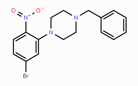 CAS No. 1779118-95-4, 2-(4-Benzylpiperazin-1-yl)-4-bromonitrobenzene