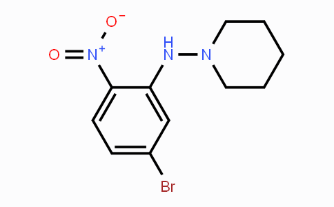CAS No. 1549008-37-8, 4-Bromo-2-(piperidin-1-ylamino)nitrobenzene