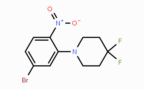 CAS No. 1774894-40-4, 4-Bromo-2-(4,4-difluoropiperidin-1-yl)nitrobenzene