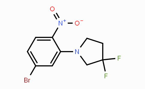 CAS No. 1707391-16-9, 4-Bromo-2-(3,3-difluoropyrrolidin-1-yl)nitrobenzene