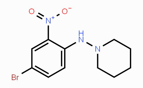CAS No. 1552590-64-3, 5-Bromo-2-(piperidin-1-ylamino)nitrobenzene