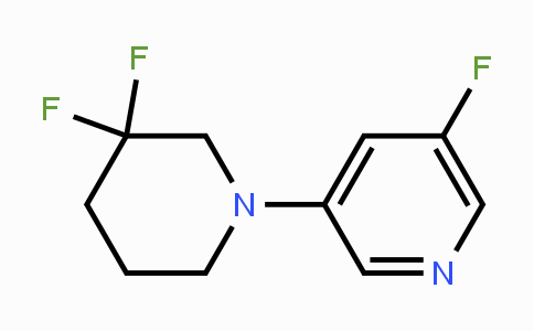CAS No. 1779133-26-4, 3-(3,3-Difluoropiperidin-1-yl)-5-fluoropyridine