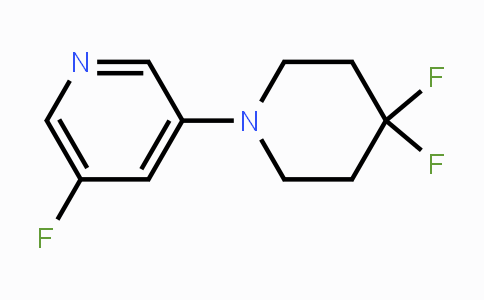 CAS No. 1779119-11-7, 3-(4,4-Difluoropiperidin-1-yl)-5-fluoropyridine