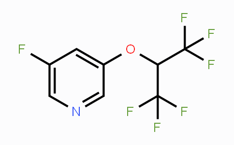 CAS No. 1779120-73-8, 5-Fluoro-3-(1,1,1,3,3,3-hexafluoropropan-2-yloxy)pyridine