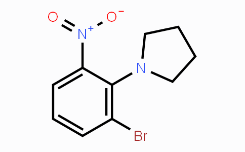 CAS No. 1707391-18-1, 3-Bromo-2-(pyrrolidin-1-yl)nitrobenzene