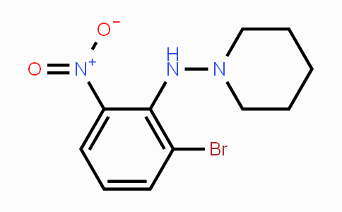 CAS No. 1713160-02-1, 3-Bromo-2-(piperidin-1-ylamino)nitrobenzene