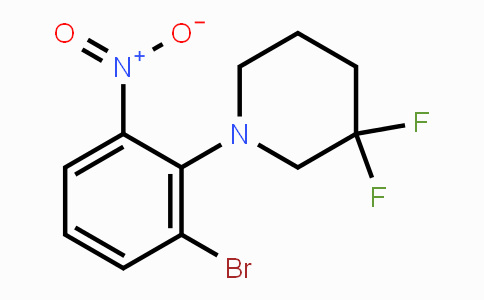CAS No. 1713163-26-8, 3-Bromo-2-(3,3-difluoropiperidin-1-yl)nitrobenzene