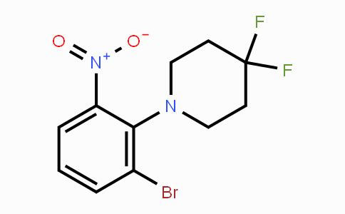 CAS No. 1707581-00-7, 3-Bromo-2-(4,4-difluoropiperidin-1-yl)nitrobenzene