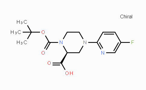 CAS No. 1786481-79-5, (S)-1-(tert-Butoxycarbonyl)-4-(5-fluoropyridin-2-yl)piperazine-2-carboxylic acid