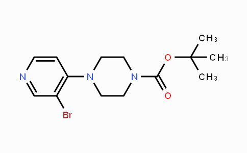CAS No. 1206250-63-6, tert-Butyl 4-(3-bromopyridin-4-yl)piperazine-1-carboxylate