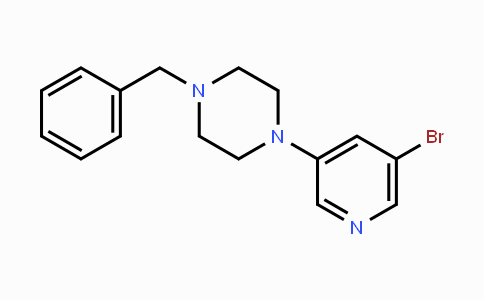 CAS No. 954388-11-5, 1-Benzyl-4-(5-bromopyridin-3-yl)piperazine
