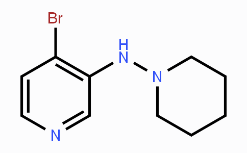 CAS No. 1707365-69-2, 4-Bromo-N-(piperidin-1-yl)pyridin-3-amine
