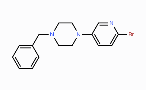 CAS No. 1707358-08-4, 1-Benzyl-4-(6-bromopyridin-3-yl)piperazine