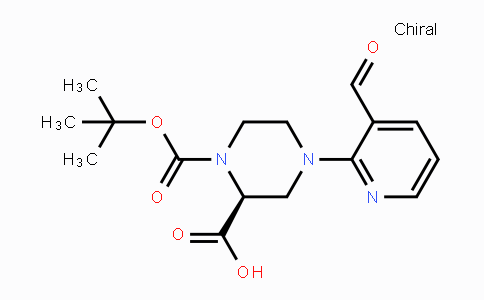 CAS No. 1786888-46-7, (S)-1-(tert-Butoxycarbonyl)-4-(3-formylpyridin-2-yl)piperazine-2-carboxylic acid