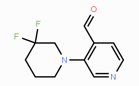 CAS No. 1707605-03-5, 3-(3,3-Difluoropiperidin-1-yl)isonicotinaldehyde