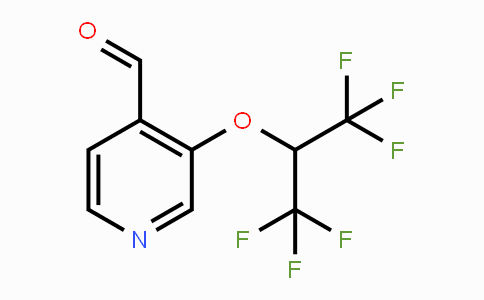 CAS No. 1707391-32-9, 3-(1,1,1,3,3,3-Hexafluoropropan-2-yloxy)isonicotinaldehyde