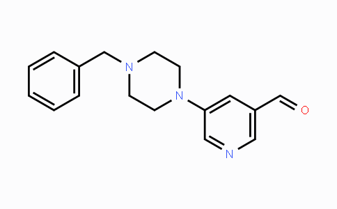 CAS No. 1779121-89-9, 5-(4-Benzylpiperazin-1-yl)nicotinaldehyde