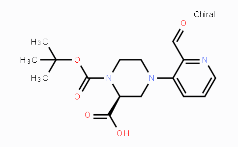 CAS No. 1786876-41-2, (S)-1-(tert-Butoxycarbonyl)-4-(2-formylpyridin-3-yl)piperazine-2-carboxylic acid