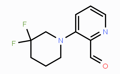 CAS No. 1707581-13-2, 3-(3,3-Difluoropiperidin-1-yl)picolinaldehyde