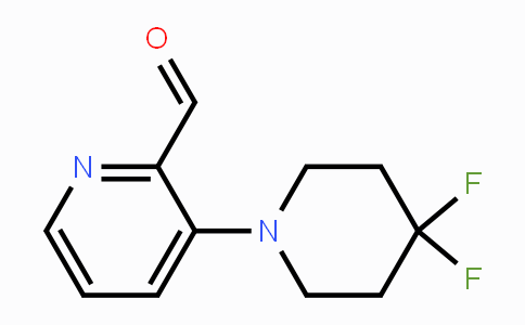 CAS No. 1707605-05-7, 3-(4,4-Difluoropiperidin-1-yl)picolinaldehyde