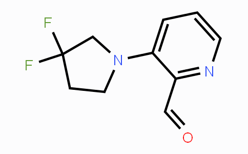 CAS No. 1779131-98-4, 3-(3,3-Difluoropyrrolidin-1-yl)picolinaldehyde