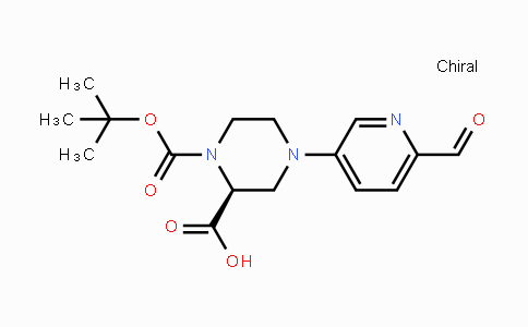 CAS No. 1787098-84-3, (S)-1-(tert-Butoxycarbonyl)-4-(6-formylpyridin-3-yl)piperazine-2-carboxylic acid