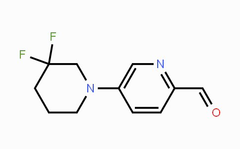CAS No. 1779134-11-0, 5-(3,3-Difluoropiperidin-1-yl)picolinaldehyde