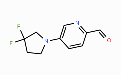 CAS No. 1707605-06-8, 5-(3,3-Difluoropyrrolidin-1-yl)picolinaldehyde