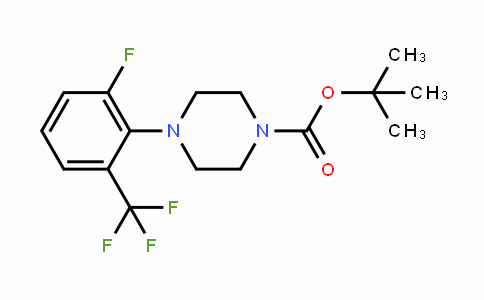 CAS No. 1774897-45-8, tert-Butyl 4-(2-fluoro-6-(trifluoromethyl)-phenyl)piperazine-1-carboxylate
