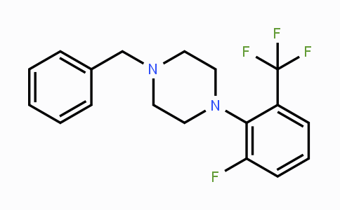 CAS No. 1707391-92-1, 1-Benzyl-4-(2-fluoro-6-(trifluoromethyl)-phenyl)piperazine