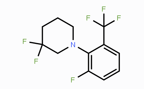 CAS No. 1779127-74-0, 3,3-Difluoro-1-(2-fluoro-6-(trifluoromethyl)-phenyl)piperidine