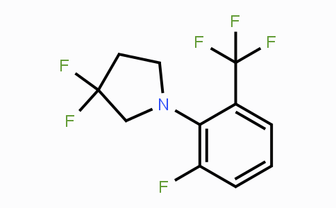 CAS No. 1707605-07-9, 3,3-Difluoro-1-(2-fluoro-6-(trifluoromethyl)-phenyl)pyrrolidine