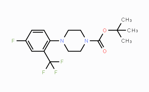 CAS No. 946399-68-4, tert-Butyl 4-(4-fluoro-2-(trifluoromethyl)-phenyl)piperazine-1-carboxylate