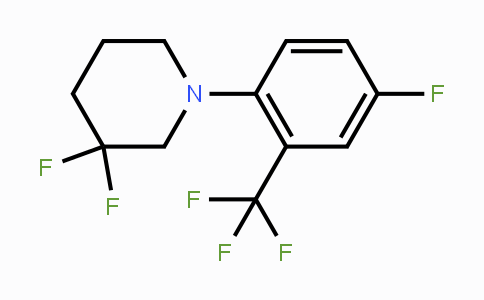 CAS No. 1713163-56-4, 3,3-Difluoro-1-(4-fluoro-2-(trifluoromethyl)-phenyl)piperidine