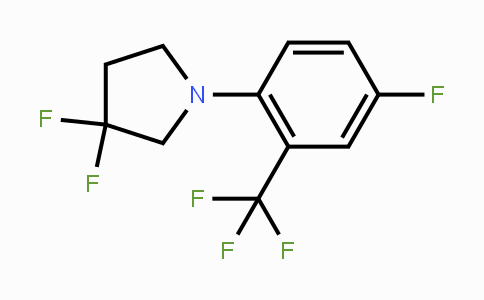 CAS No. 1779132-20-5, 3,3-Difluoro-1-(4-fluoro-2-(trifluoromethyl)-phenyl)pyrrolidine