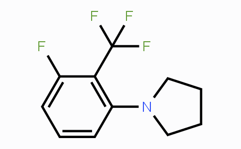 CAS No. 1779121-98-0, 1-(3-Fluoro-2-(trifluoromethyl)phenyl)pyrrolidine
