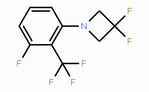 CAS No. 1713160-22-5, 3,3-Difluoro-1-(3-fluoro-2-(trifluoromethyl)-phenyl)azetidine