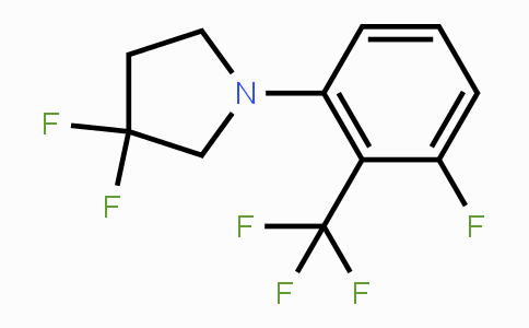 CAS No. 1779132-29-4, 3,3-Difluoro-1-(3-fluoro-2-(trifluoromethyl)-phenyl)pyrrolidine