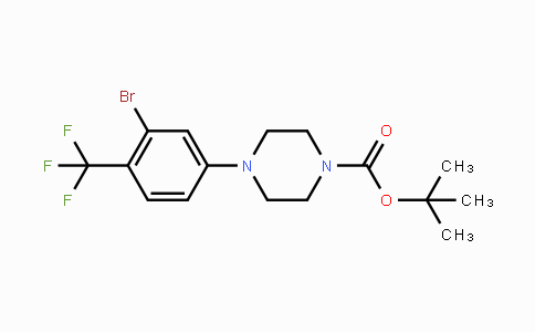 CAS No. 1707392-12-8, tert-Butyl 4-(3-bromo-4-(trifluoromethyl)-phenyl)piperazine-1-carboxylate