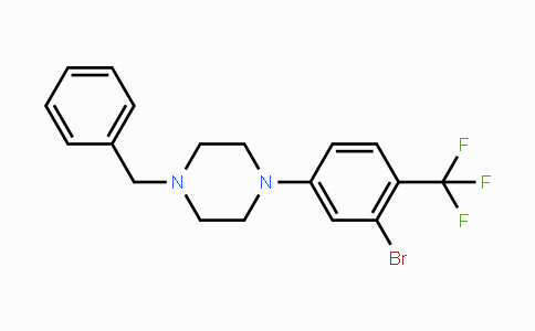 CAS No. 1779122-06-3, 1-Benzyl-4-(3-bromo-4-(trifluoromethyl)-phenyl)piperazine