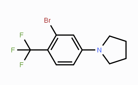 CAS No. 1779127-80-8, 1-(3-Bromo-4-(trifluoromethyl)phenyl)pyrrolidine