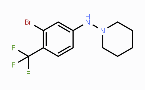 CAS No. 1713163-62-2, N-(3-Bromo-4-(trifluoromethyl)-phenyl)piperidin-1-amine