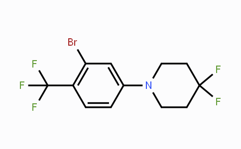 CAS No. 1707367-56-3, 1-(3-Bromo-4-(trifluoromethyl)phenyl)-4,4-difluoropiperidine