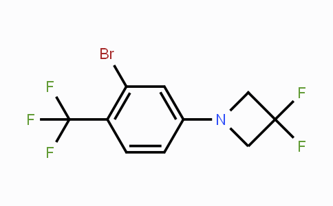 CAS No. 1713160-25-8, 1-(3-Bromo-4-(trifluoromethyl)-phenyl)-3,3-difluoroazetidine