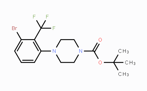 CAS No. 1774897-58-3, tert-Butyl 4-(3-bromo-2-(trifluoromethyl)-phenyl)piperazine-1-carboxylate