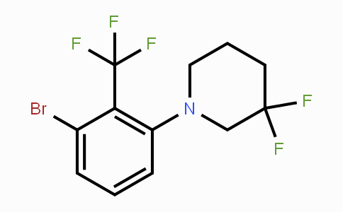 CAS No. 1707581-20-1, 1-(3-Bromo-2-(trifluoromethyl)phenyl)-3,3-difluoropiperidine