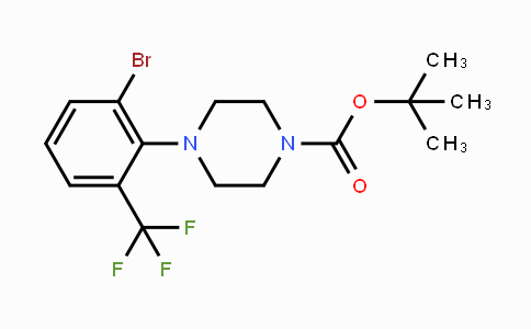 CAS No. 1774895-99-6, tert-Butyl 4-(2-bromo-6-(trifluoromethyl)-phenyl)piperazine-1-carboxylate