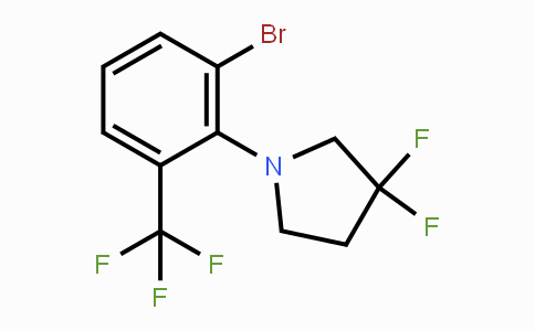 CAS No. 1779135-18-0, 1-(2-Bromo-6-(trifluoromethyl)phenyl)-3,3-difluoropyrrolidine