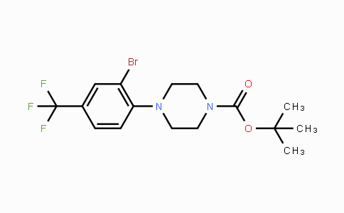CAS No. 1253936-64-9, tert-Butyl 4-(2-bromo-4-(trifluoromethyl)-phenyl)piperazine-1-carboxylate