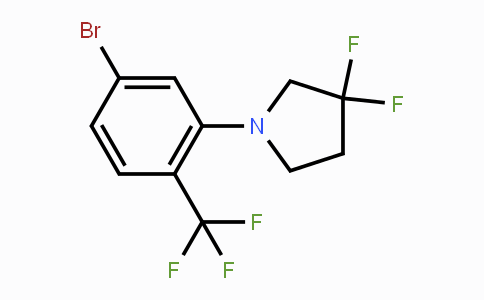 CAS No. 1774895-97-4, 1-(5-Bromo-2-(trifluoromethyl)phenyl)-3,3-difluoropyrrolidine